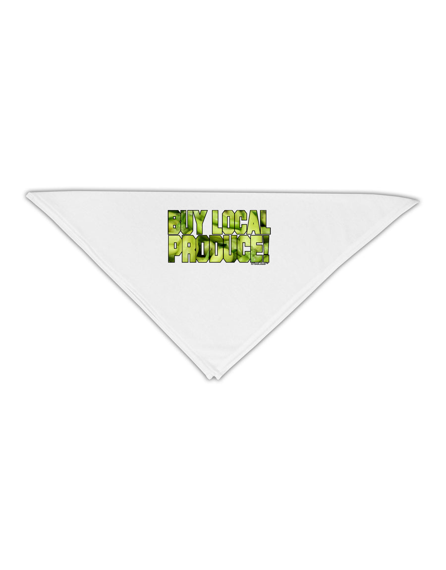 Buy Local - Jalapenos Text Adult 19&#x22; Square Bandana-Square Bandanas-TooLoud-White-One-Size-Adult-Davson Sales