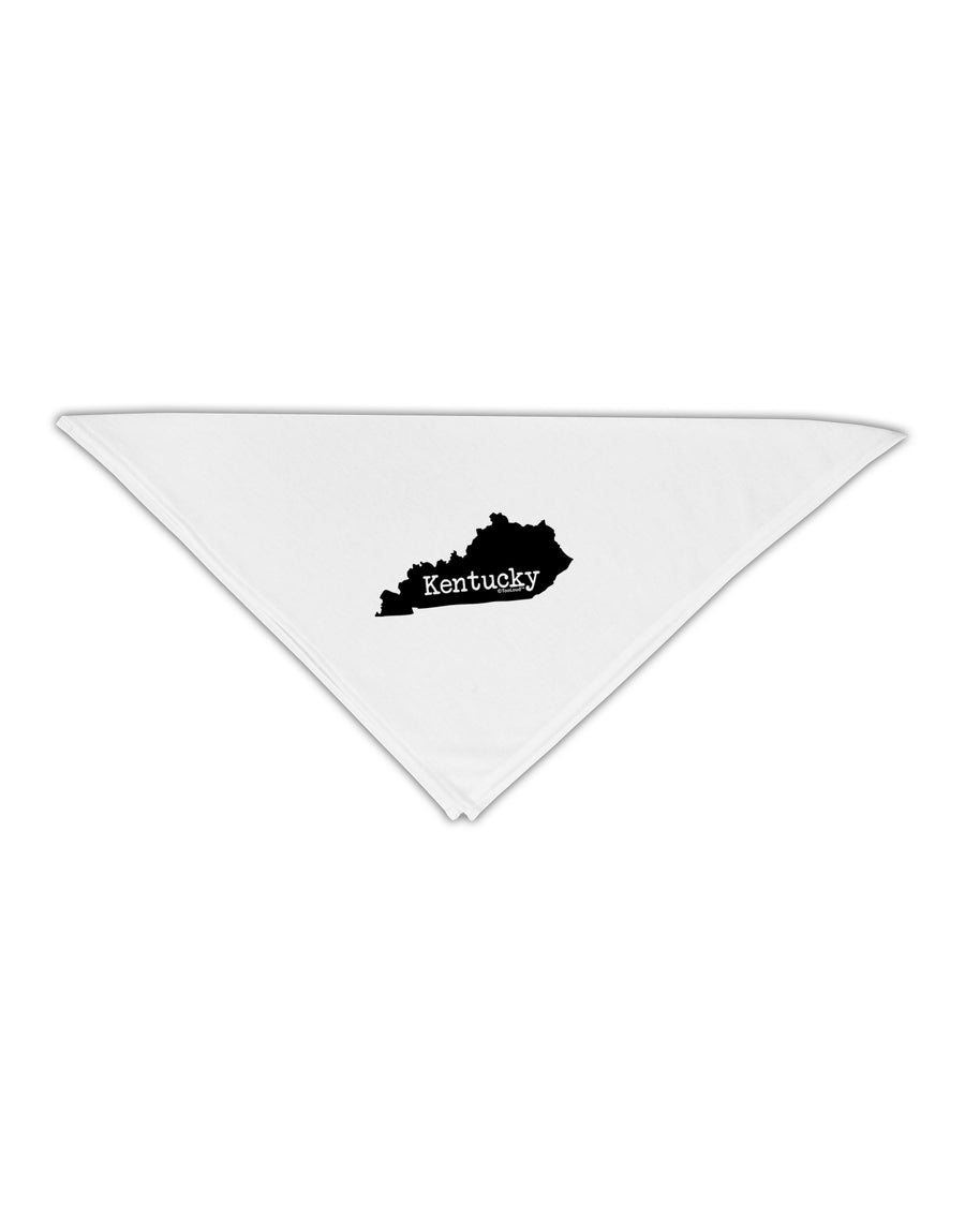 Kentucky - United States Shape Adult 19&#x22; Square Bandana by TooLoud-Square Bandanas-TooLoud-White-One-Size-Adult-Davson Sales