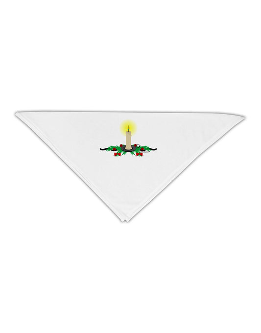 Chirstmas Candle Adult 19&#x22; Square Bandana-Square Bandanas-TooLoud-White-One-Size-Adult-Davson Sales