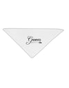 TooLoud Groom Adult 19 Inch Square Bandana-Bandanas-TooLoud-White-One-Size-Adult-Davson Sales