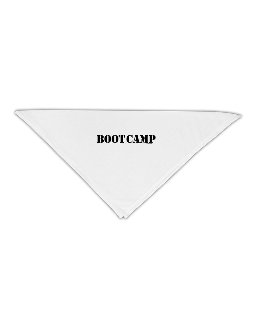 Bootcamp Military Text Adult 19&#x22; Square Bandana-Square Bandanas-TooLoud-White-One-Size-Adult-Davson Sales