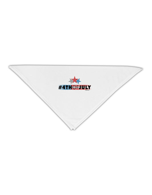 Hashtag 4th Of July Adult 19&#x22; Square Bandana-Square Bandanas-TooLoud-White-One-Size-Adult-Davson Sales