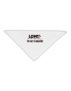Love - Try Not To Breathe Adult 19&#x22; Square Bandana-Square Bandanas-TooLoud-White-One-Size-Adult-Davson Sales
