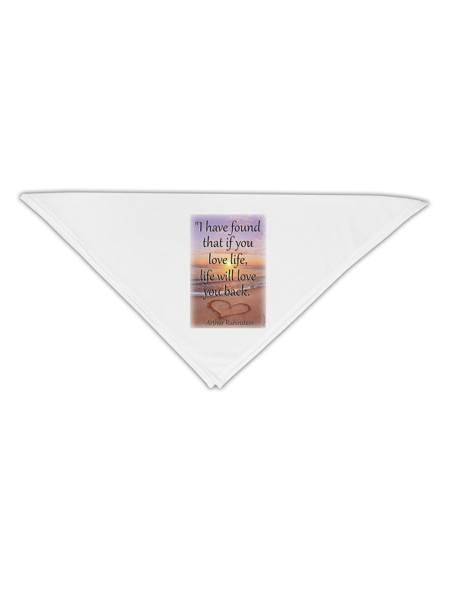 Life Will Love You Back Adult 19&#x22; Square Bandana by TooLoud-Square Bandanas-TooLoud-White-One-Size-Adult-Davson Sales