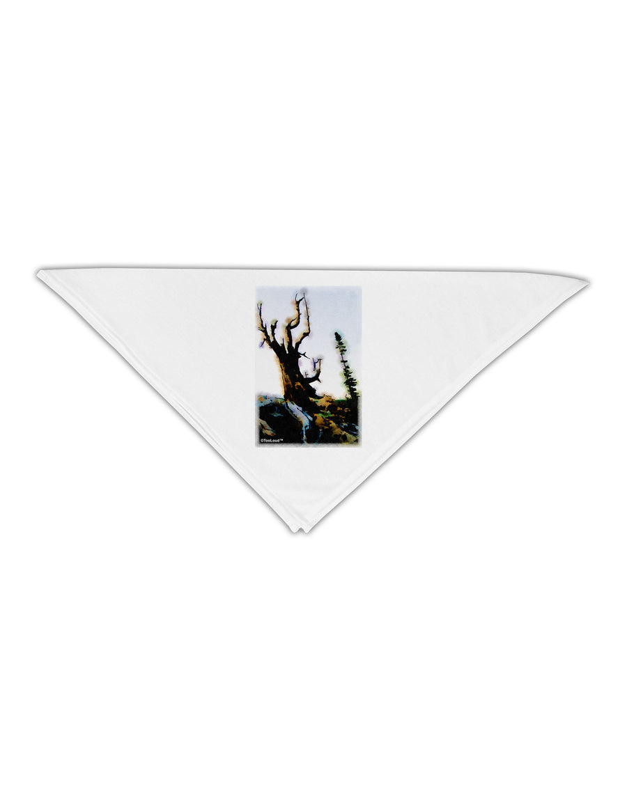 CO Mountain Scenery Watercolor Adult 19&#x22; Square Bandana-Square Bandanas-TooLoud-White-One-Size-Adult-Davson Sales