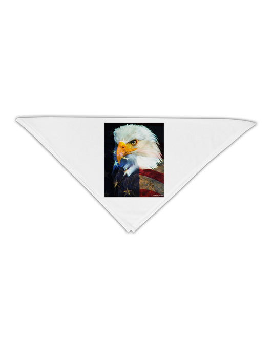 Patriotic Bald Eagle - American Flag Adult 19" Square Bandana by TooLoud-Square Bandanas-TooLoud-White-One-Size-Adult-Davson Sales