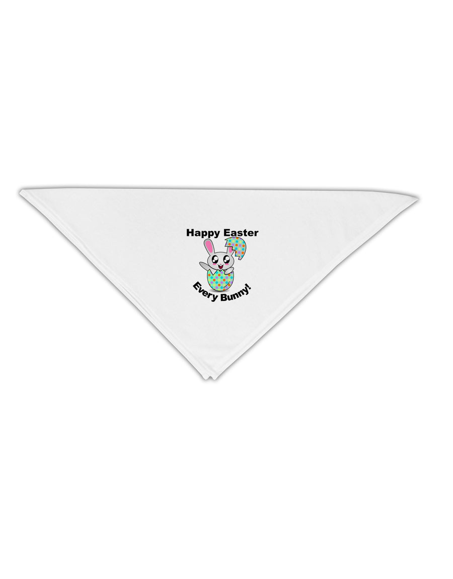 Happy Easter Every Bunny Adult 19&#x22; Square Bandana by TooLoud-Square Bandanas-TooLoud-White-One-Size-Adult-Davson Sales