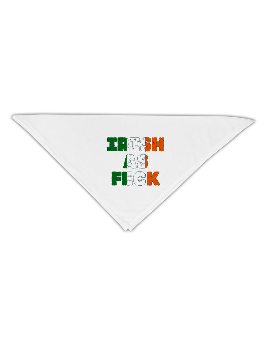 Irish As Feck Funny Adult 19&#x22; Square Bandana by TooLoud-Square Bandanas-TooLoud-White-One-Size-Adult-Davson Sales