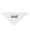 Dad Squared - Dad of Two Adult 19&#x22; Square Bandana-Square Bandanas-TooLoud-White-One-Size-Adult-Davson Sales