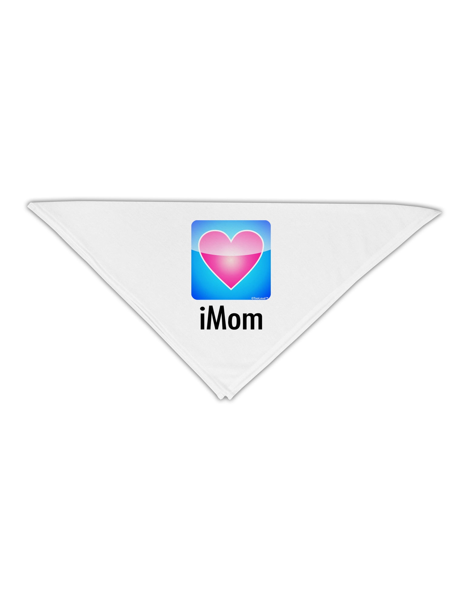 iMom - Mothers Day Adult 19" Square Bandana-Square Bandanas-TooLoud-White-One-Size-Adult-Davson Sales