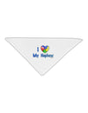 I Heart My Nephew - Autism Awareness Adult 19&#x22; Square Bandana by TooLoud-Square Bandanas-TooLoud-White-One-Size-Adult-Davson Sales