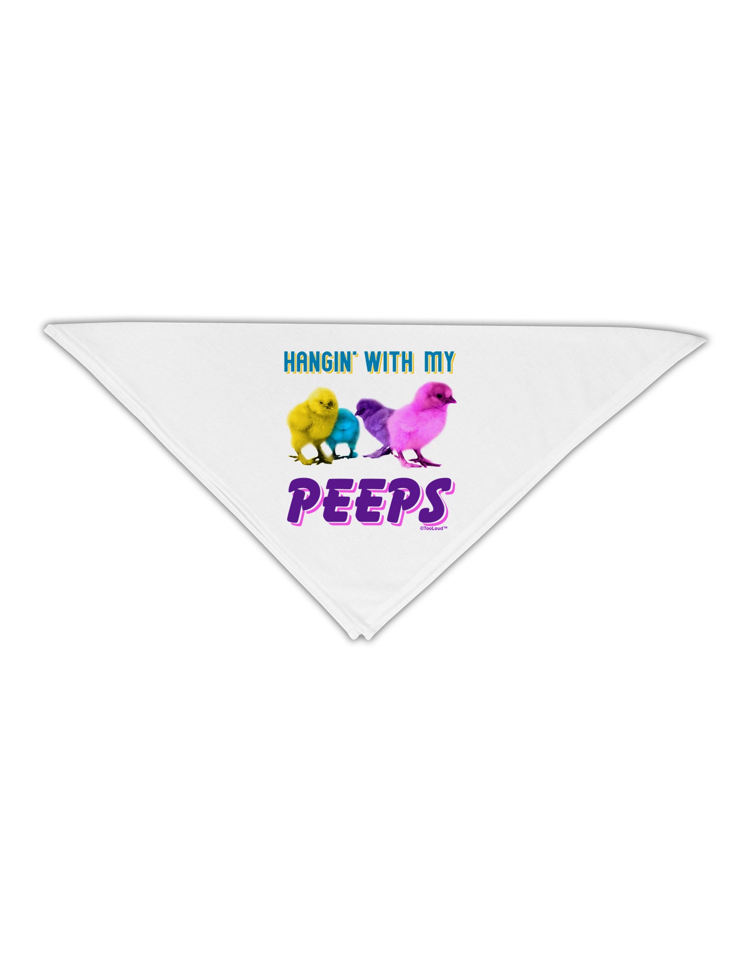 Hangin With My Peeps Adult 19&#x22; Square Bandana-Square Bandanas-TooLoud-White-One-Size-Adult-Davson Sales