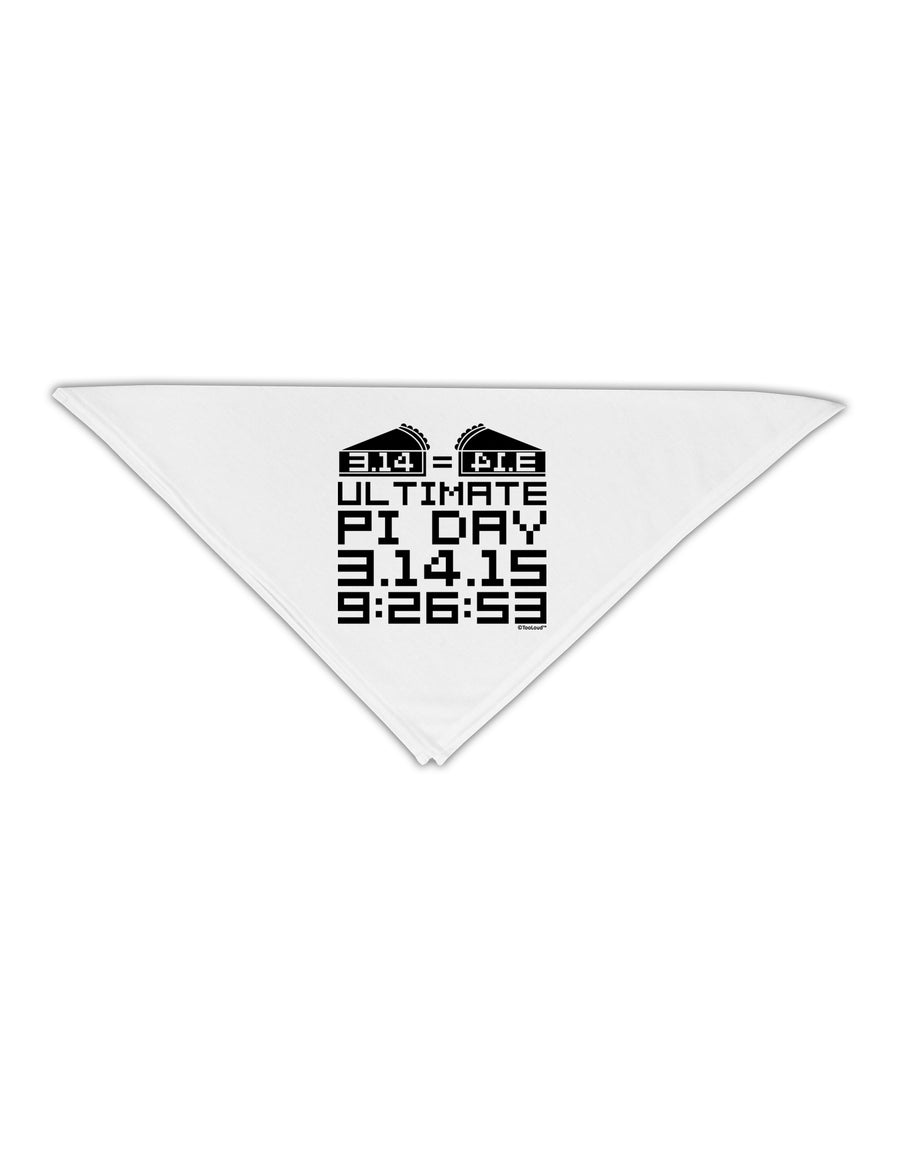 Ultimate Pi Day Design - Mirrored Pies Adult 19&#x22; Square Bandana by TooLoud-Square Bandanas-TooLoud-White-One-Size-Adult-Davson Sales