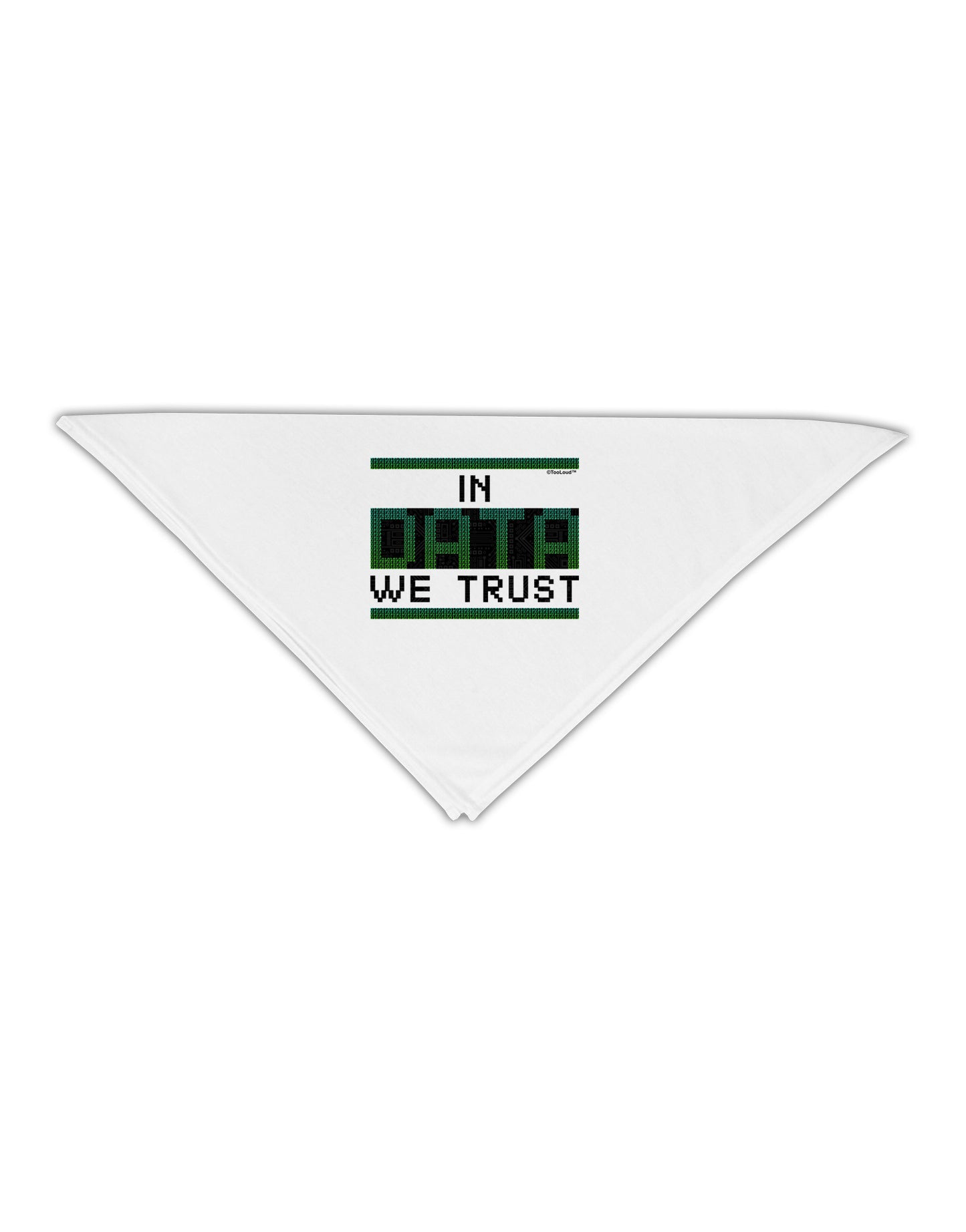 In Data We Trust Adult 19&#x22; Square Bandana-Square Bandanas-TooLoud-White-One-Size-Adult-Davson Sales