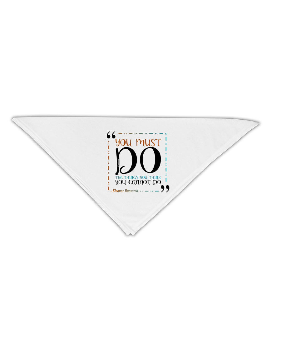 TooLoud You Must Eleanor R Adult 19&#x22; Square Bandana-Square Bandanas-TooLoud-White-One-Size-Adult-Davson Sales