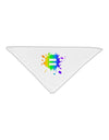 Equal Rainbow Paint Splatter Adult 19&#x22; Square Bandana by TooLoud-Square Bandanas-TooLoud-White-One-Size-Adult-Davson Sales