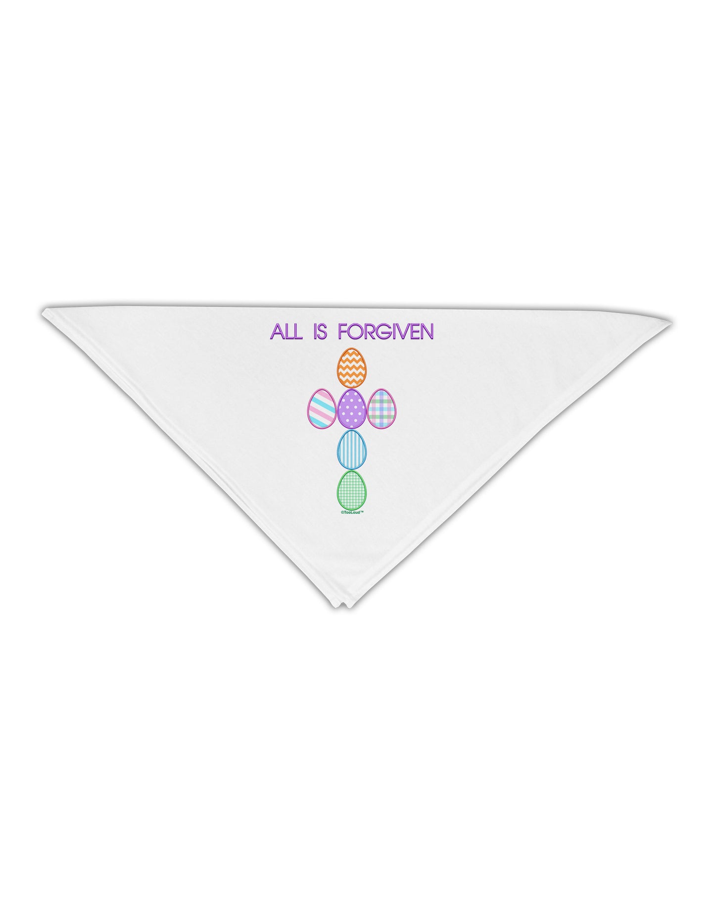 All is forgiven Cross Faux Applique Adult 19&#x22; Square Bandana-Square Bandanas-TooLoud-White-One-Size-Adult-Davson Sales