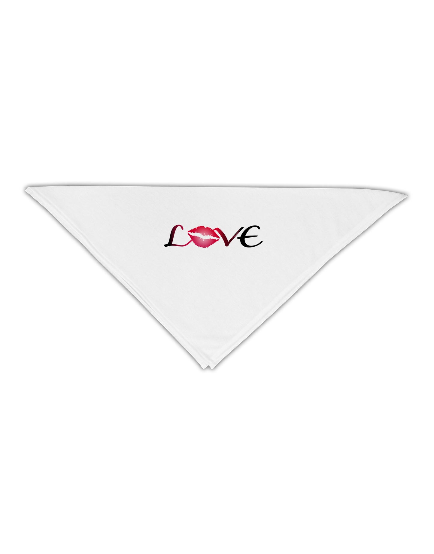 Love Kiss Adult 19" Square Bandana-Square Bandanas-TooLoud-White-One-Size-Adult-Davson Sales