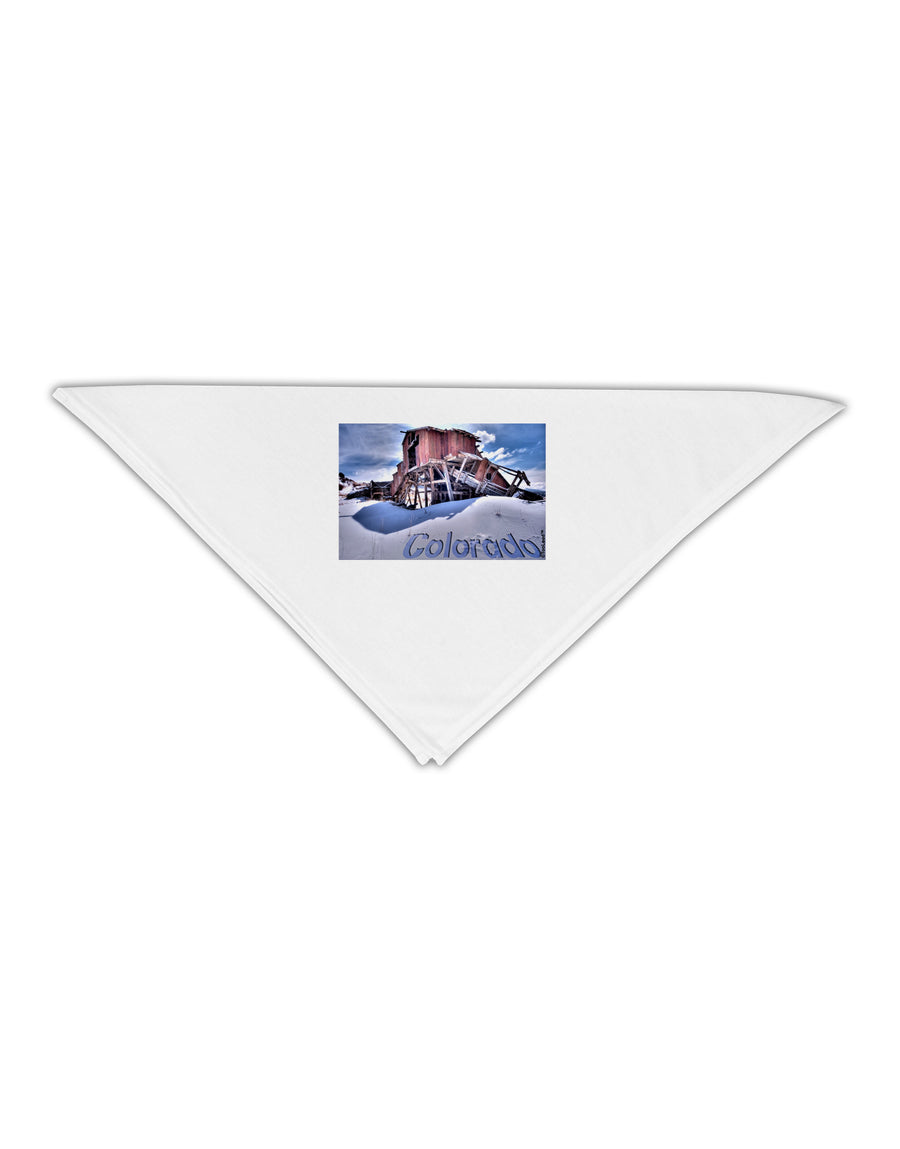 Victor Mines Colorado Text Adult 19&#x22; Square Bandana-Square Bandanas-TooLoud-White-One-Size-Adult-Davson Sales