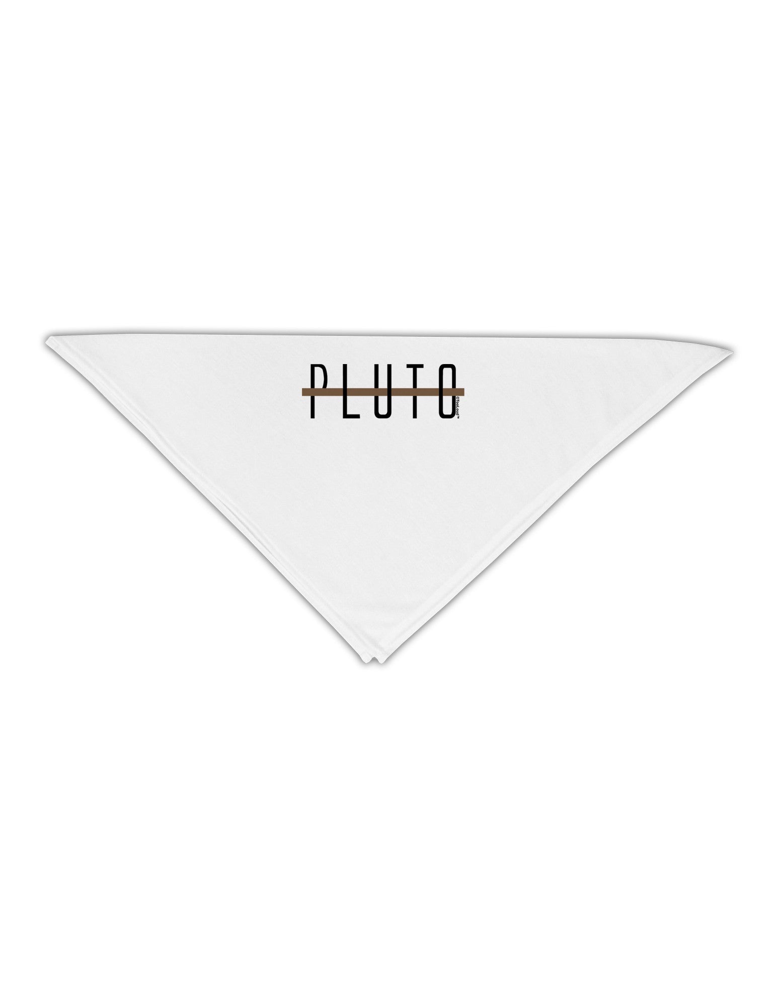 Planet Pluto Text Only Adult 19" Square Bandana-Square Bandanas-TooLoud-White-One-Size-Adult-Davson Sales