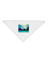 Chicago Skyline Watercolor Adult 19&#x22; Square Bandana-Square Bandanas-TooLoud-White-One-Size-Adult-Davson Sales