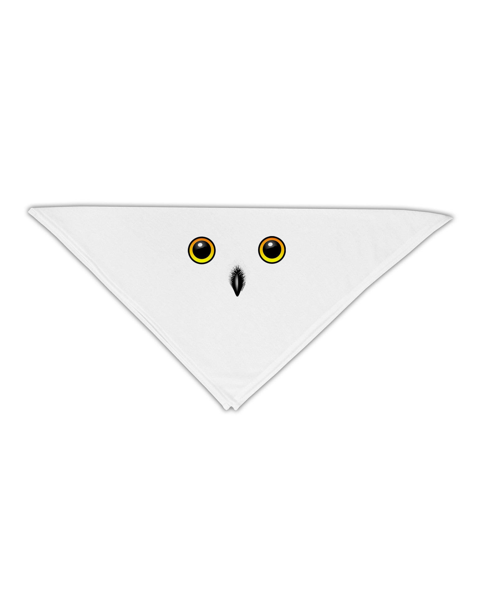 Cute Snowy Owl Face Adult 19&#x22; Square Bandana-Square Bandanas-TooLoud-White-One-Size-Adult-Davson Sales