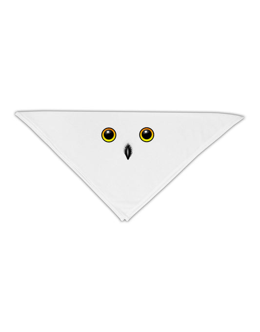 Cute Snowy Owl Face Adult 19&#x22; Square Bandana-Square Bandanas-TooLoud-White-One-Size-Adult-Davson Sales