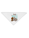 God put Angels on Earth and called them Cowboys Adult 19 Inch Square Bandana-Bandanas-TooLoud-White-One-Size-Adult-Davson Sales