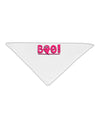 Cute Boo Text Pink Adult 19&#x22; Square Bandana-Square Bandanas-TooLoud-White-One-Size-Adult-Davson Sales