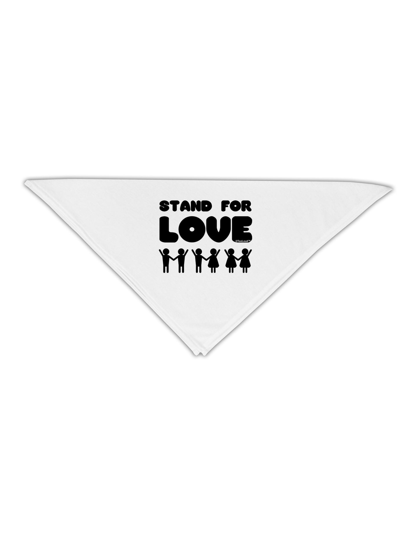 Stand For Love Adult 19" Square Bandana-Square Bandanas-TooLoud-White-One-Size-Adult-Davson Sales