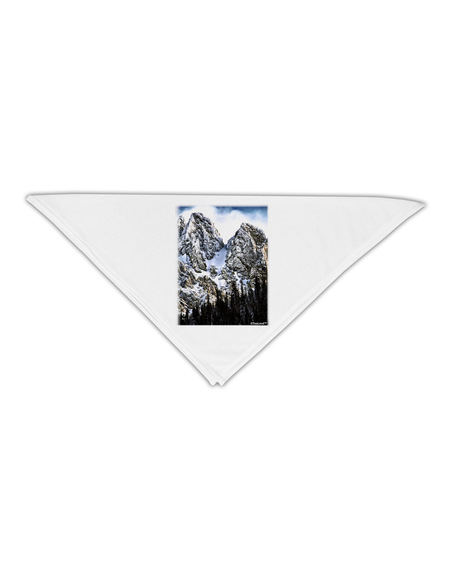 Mountain Landscape 2 Adult 19" Square Bandana-Square Bandanas-TooLoud-White-One-Size-Adult-Davson Sales