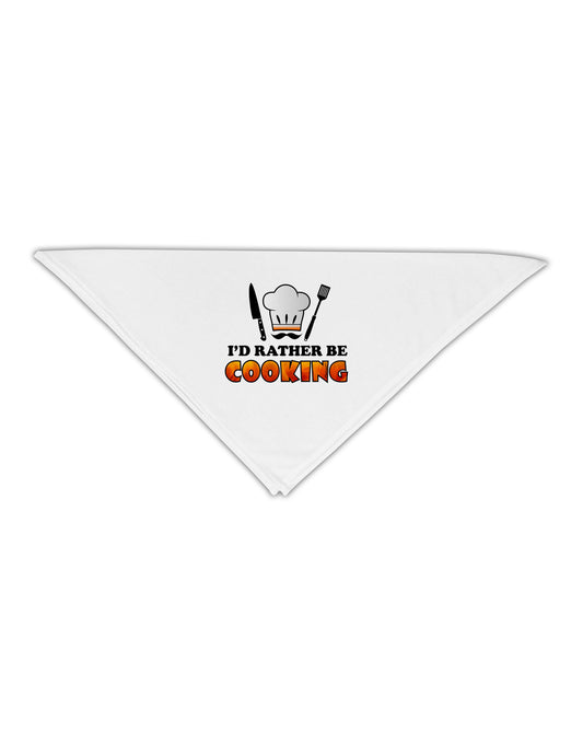 I'd Rather Be Cooking Adult 19&#x22; Square Bandana-Square Bandanas-TooLoud-White-One-Size-Adult-Davson Sales