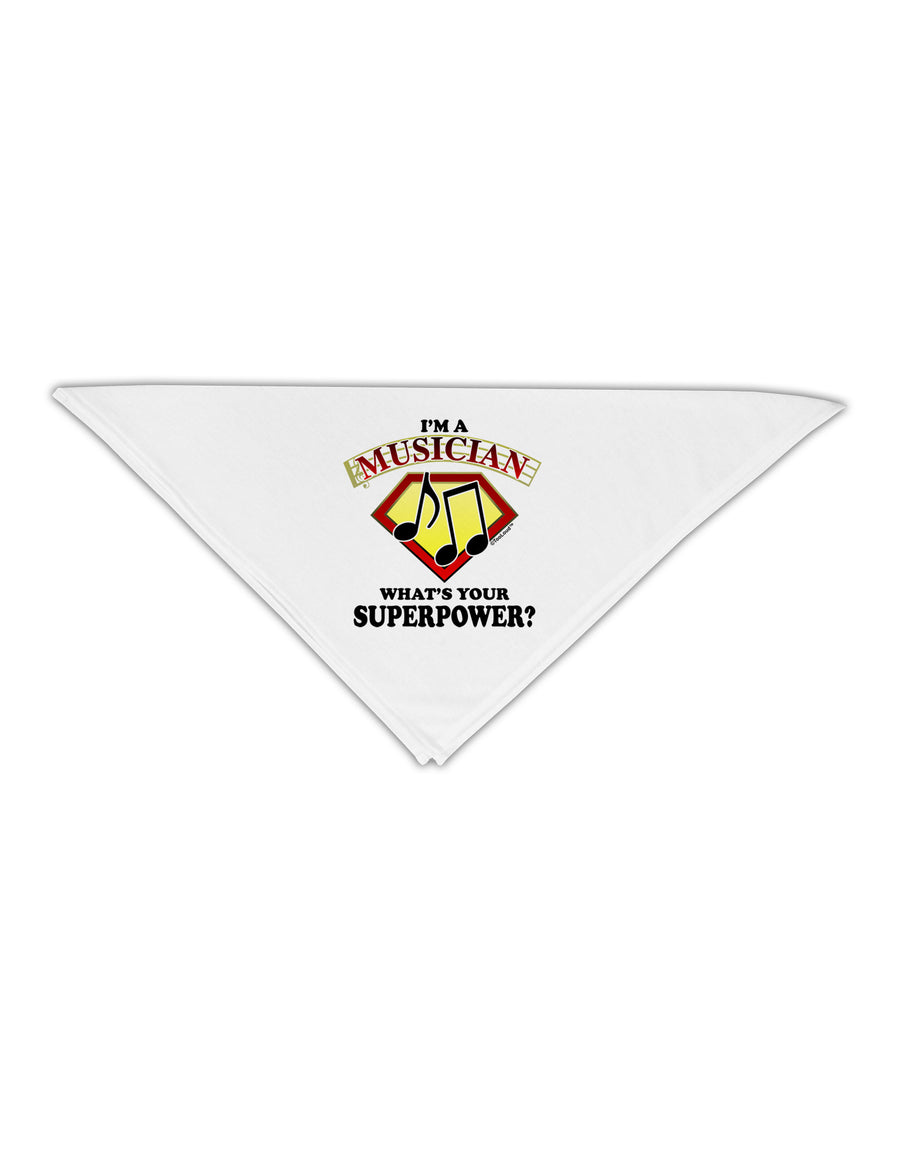 Musician - Superpower Adult 19" Square Bandana-Square Bandanas-TooLoud-White-One-Size-Adult-Davson Sales