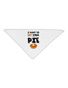 Eat Your Pie Adult 19&#x22; Square Bandana-Square Bandanas-TooLoud-White-One-Size-Adult-Davson Sales