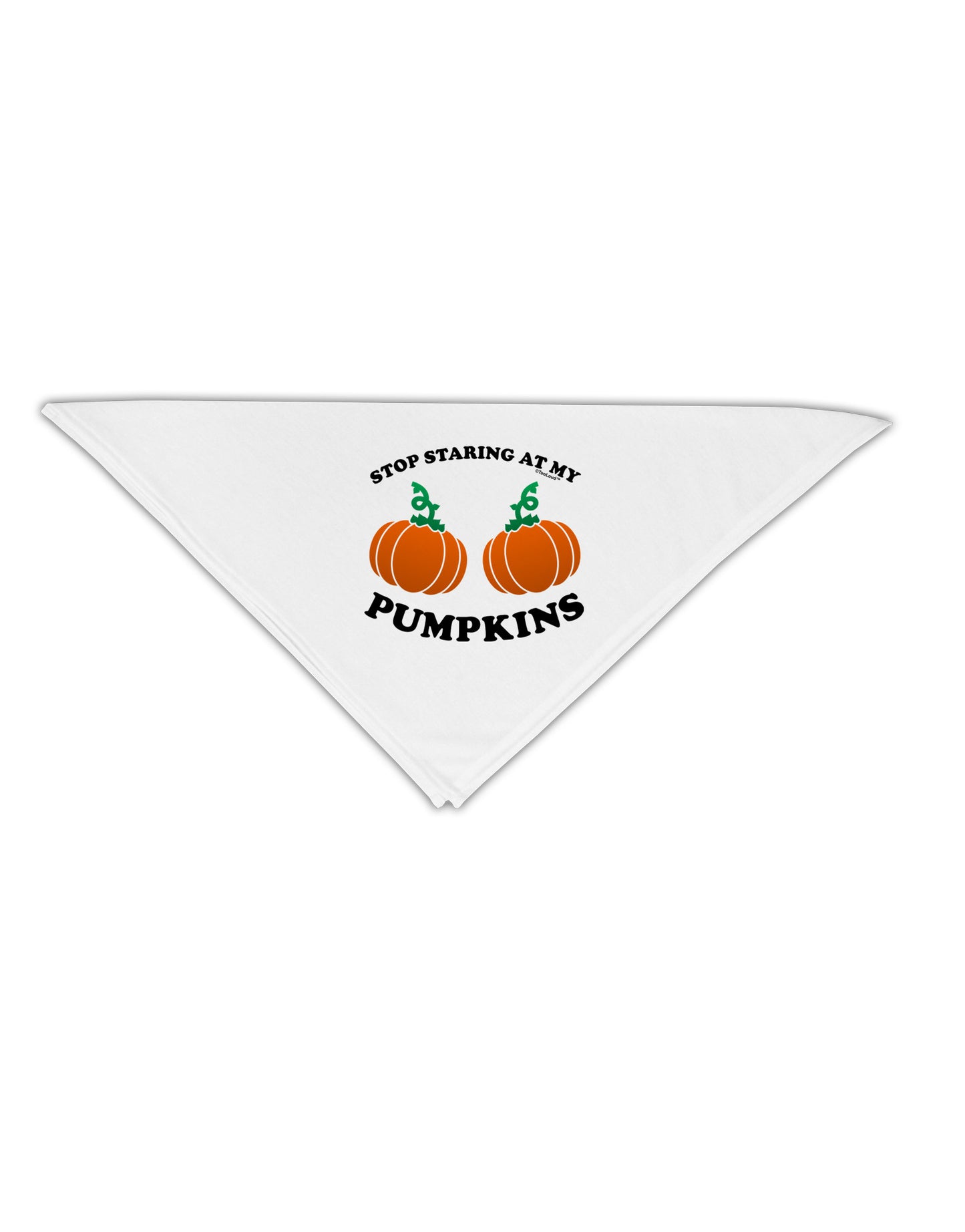Stop Staring At My Pumpkins Adult 19" Square Bandana by TooLoud-Square Bandanas-TooLoud-White-One-Size-Adult-Davson Sales