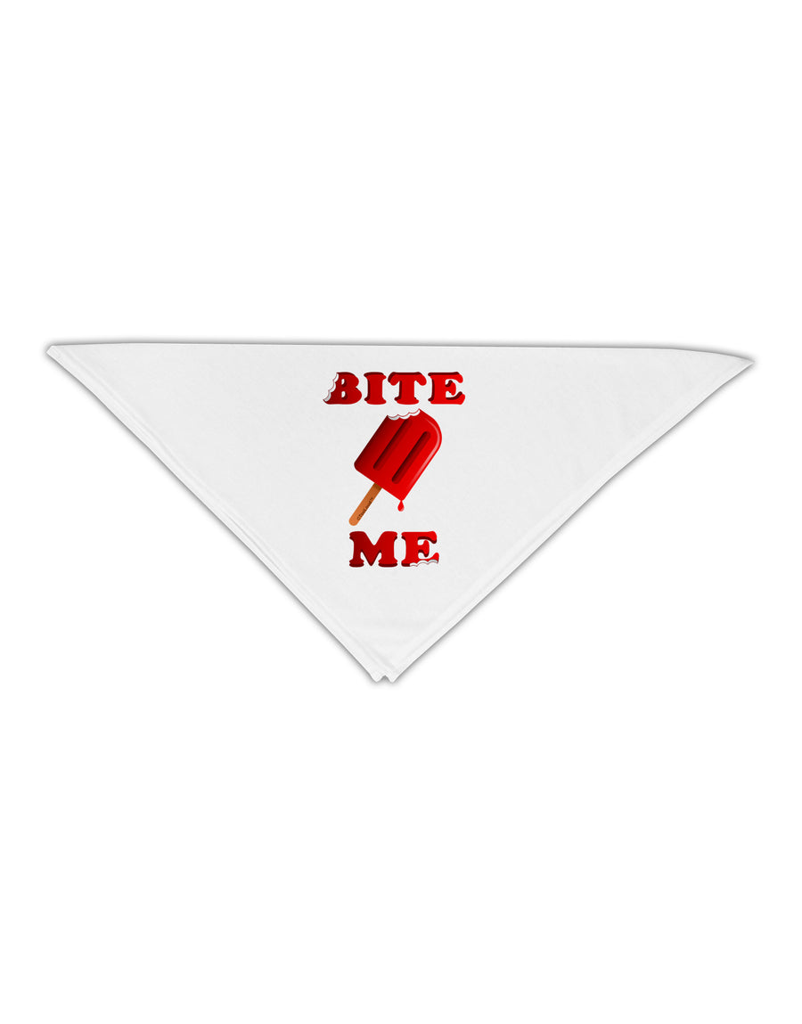 Bite Me Ice Cream Adult 19&#x22; Square Bandana-Square Bandanas-TooLoud-White-One-Size-Adult-Davson Sales