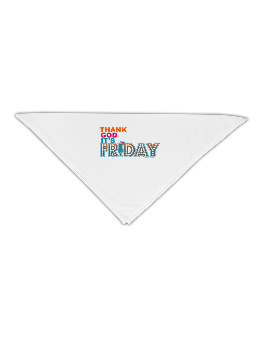 Thank God It's Friday Mixed Drink Adult 19&#x22; Square Bandana-Square Bandanas-TooLoud-White-One-Size-Adult-Davson Sales