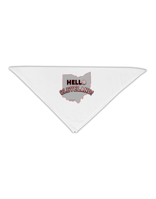 Hello Cleveland Adult 19&#x22; Square Bandana-Square Bandanas-TooLoud-White-One-Size-Adult-Davson Sales