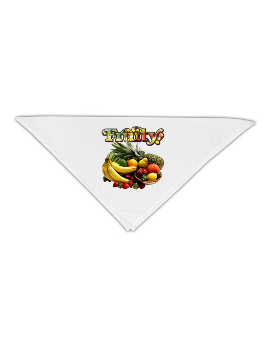 Fruity Fruit Basket 2 Adult 19&#x22; Square Bandana-Square Bandanas-TooLoud-White-One-Size-Adult-Davson Sales