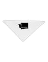 Washington - United States Shape Adult 19&#x22; Square Bandana-Square Bandanas-TooLoud-White-One-Size-Adult-Davson Sales