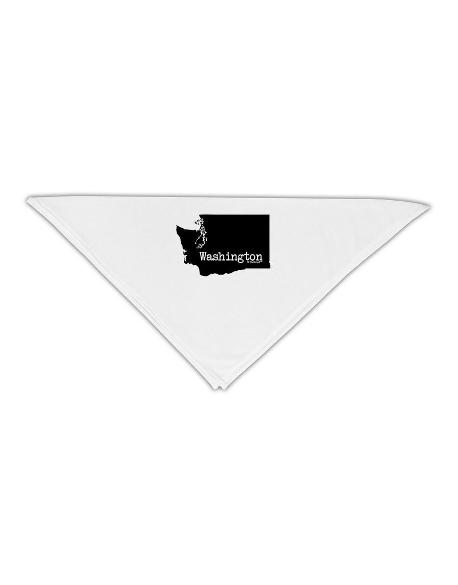 Washington - United States Shape Adult 19&#x22; Square Bandana-Square Bandanas-TooLoud-White-One-Size-Adult-Davson Sales