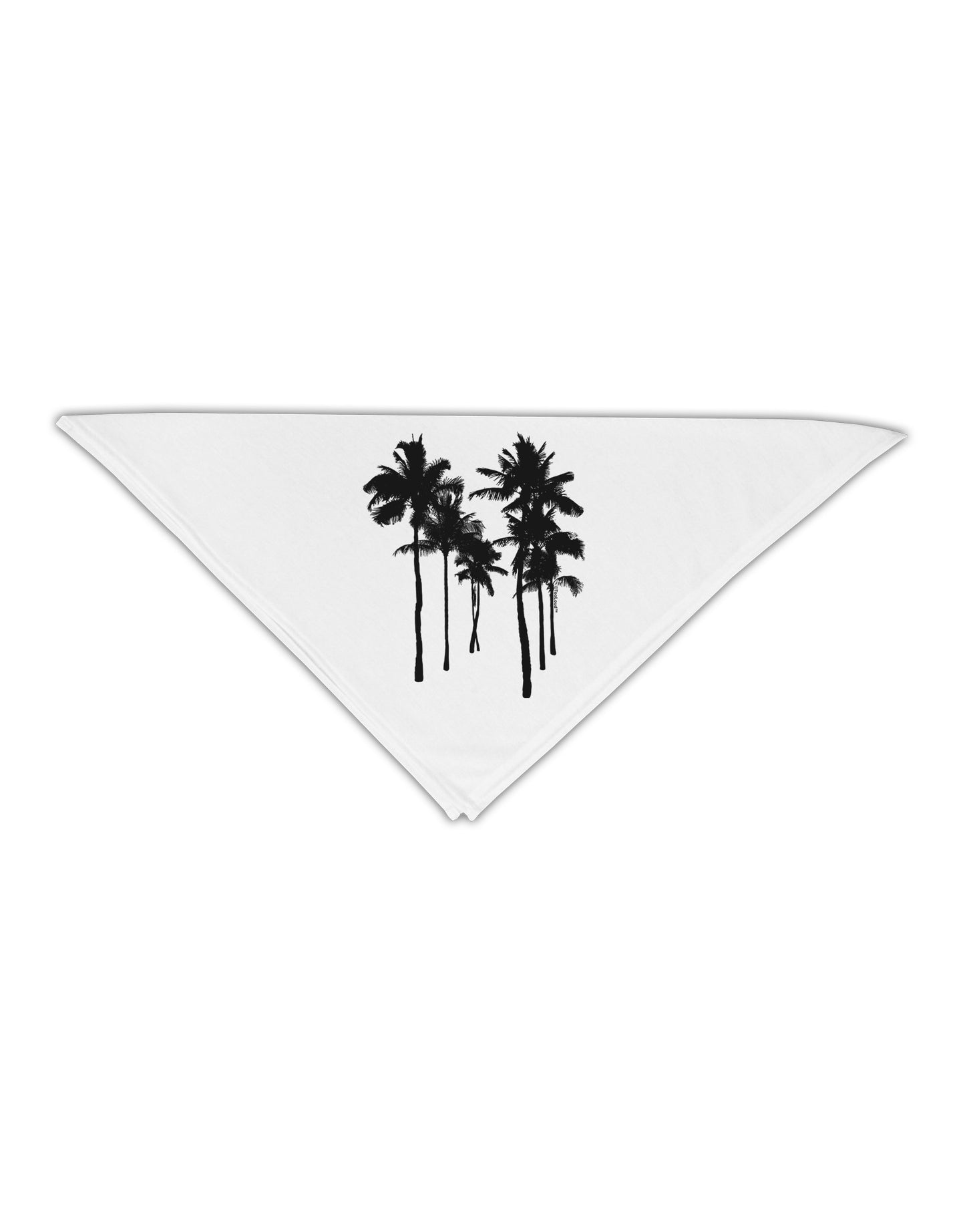 Palm Rows Silhouette Adult 19" Square Bandana-Square Bandanas-TooLoud-White-One-Size-Adult-Davson Sales