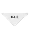 Dad Cubed - Dad of Three Adult 19&#x22; Square Bandana-Square Bandanas-TooLoud-White-One-Size-Adult-Davson Sales