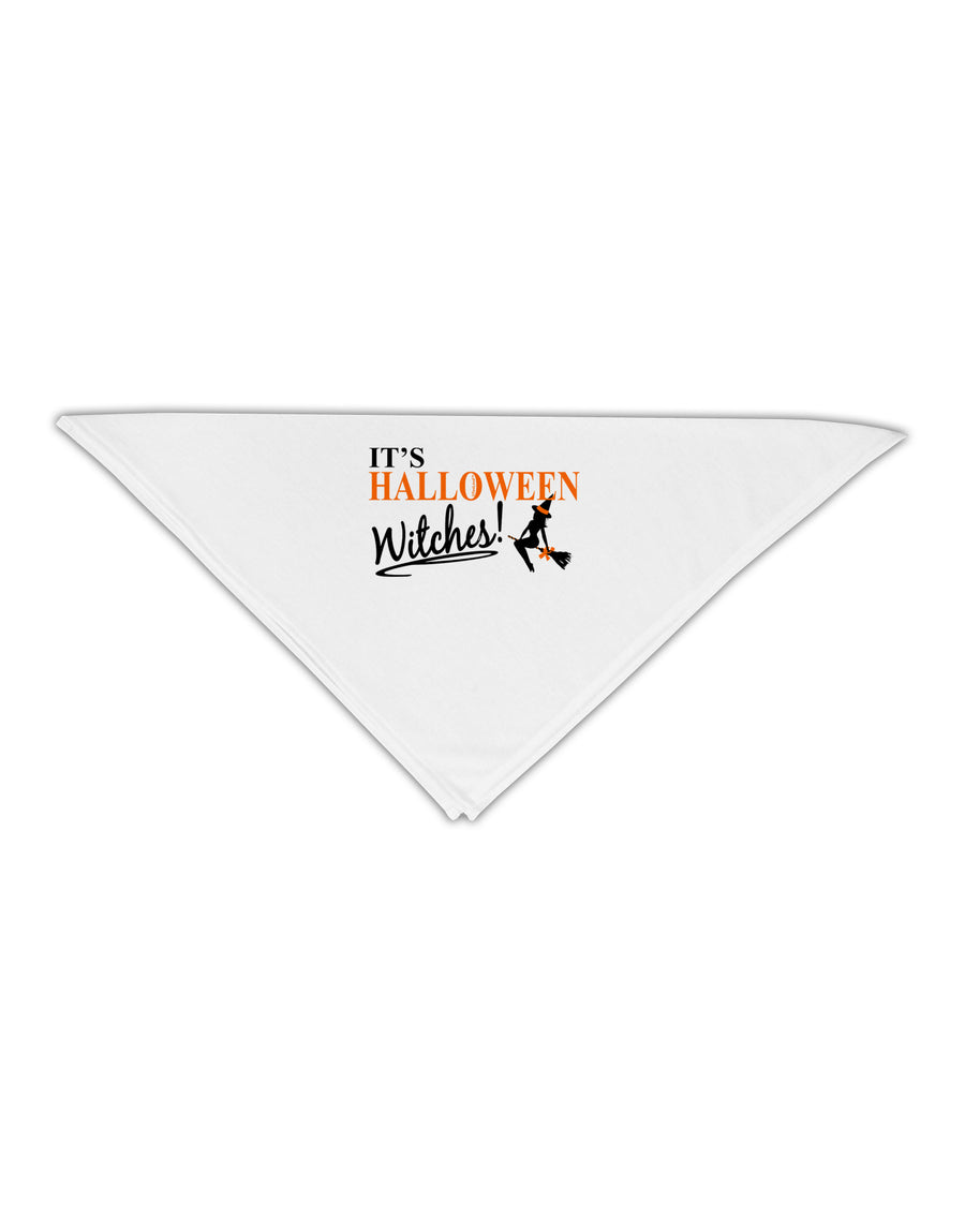 It's Halloween Witches Adult 19" Square Bandana-Square Bandanas-TooLoud-White-One-Size-Adult-Davson Sales