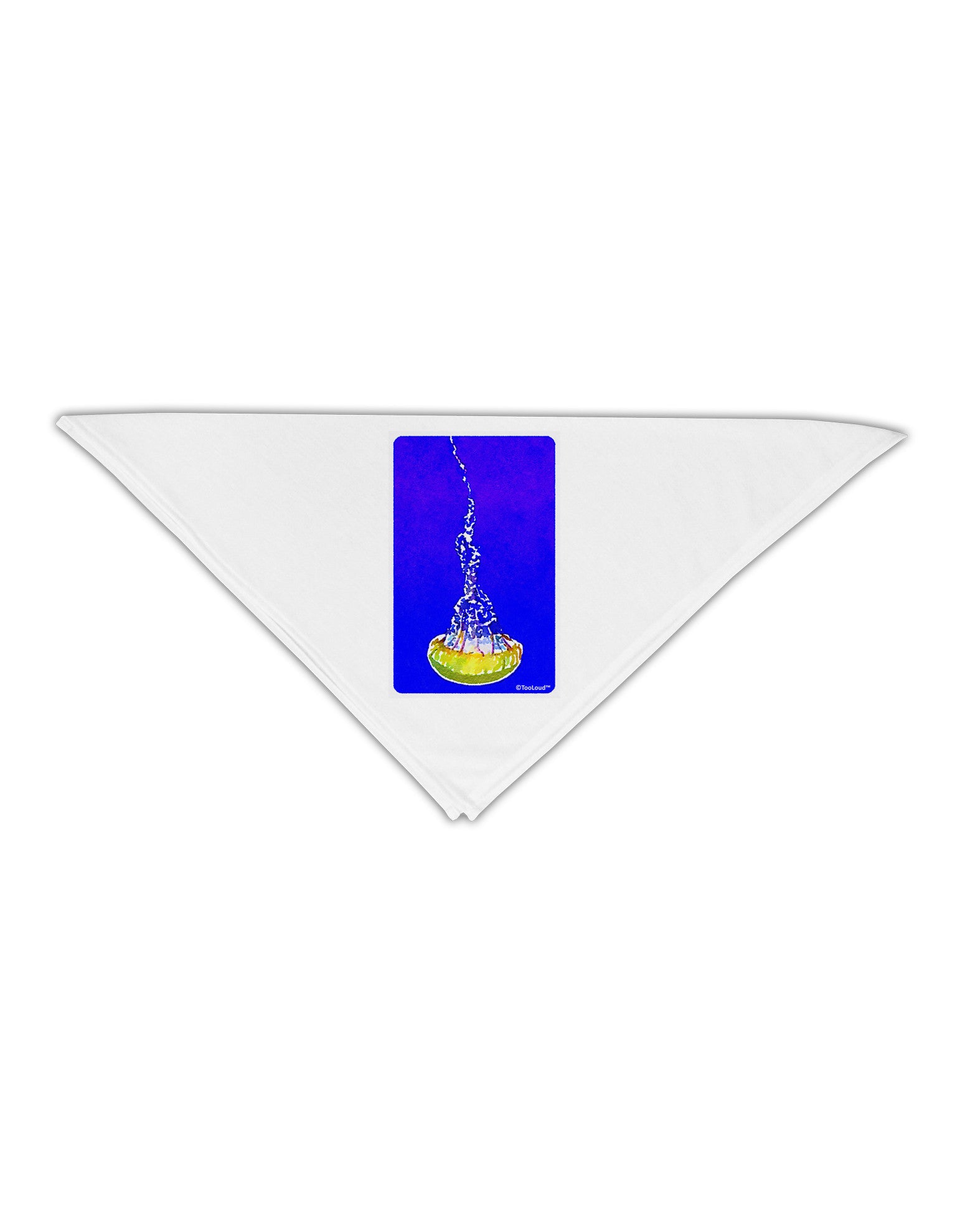 Solo Jellyfish Watercolor Adult 19" Square Bandana-Square Bandanas-TooLoud-White-One-Size-Adult-Davson Sales