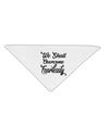 We shall Overcome Fearlessly Adult 19 Inch Square Bandana-Bandanas-TooLoud-White-One-Size-Adult-Davson Sales