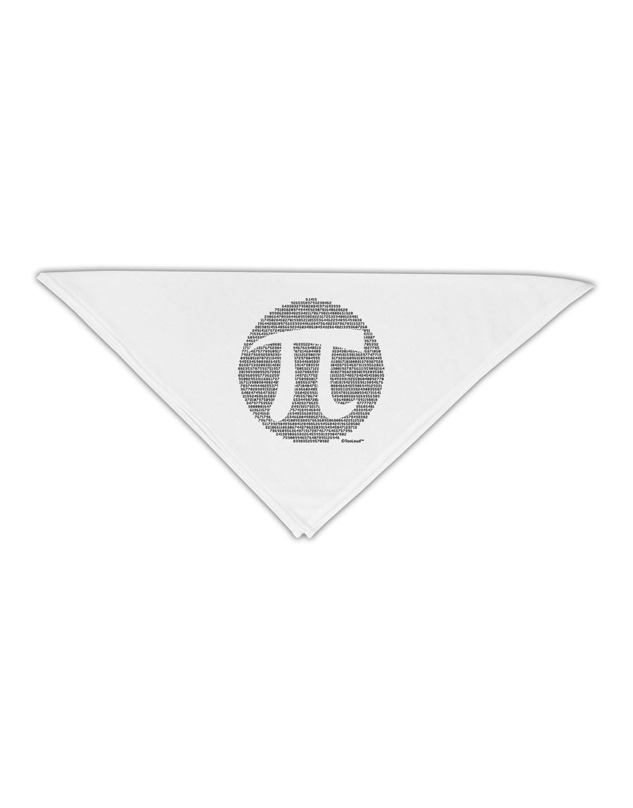 Pi Day Design - Pi Circle Cutout Adult 19&#x22; Square Bandana by TooLoud-Square Bandanas-TooLoud-White-One-Size-Adult-Davson Sales