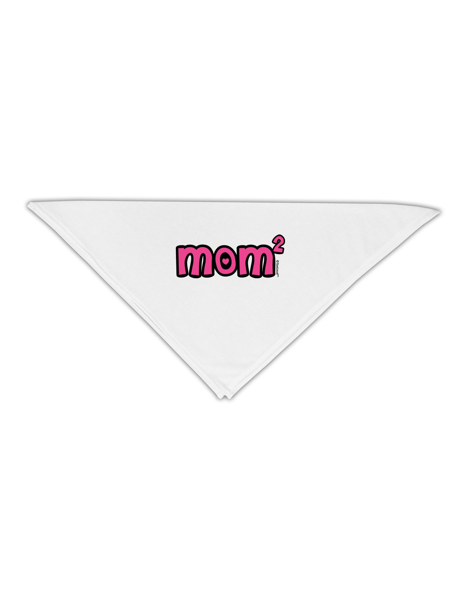 Mom Squared - Cute Mom of Two Design Adult 19" Square Bandana by TooLoud-Square Bandanas-TooLoud-White-One-Size-Adult-Davson Sales