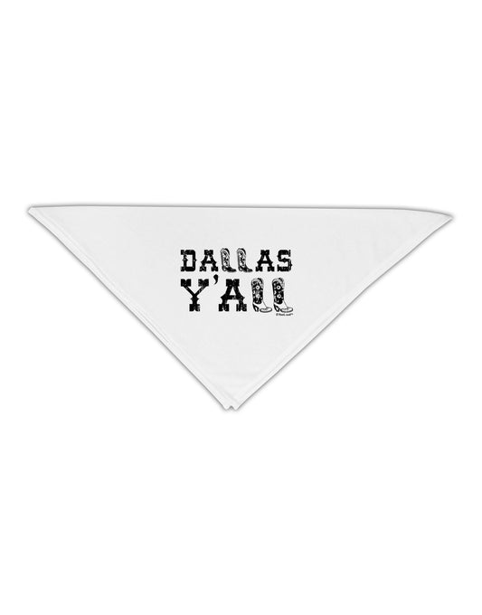 Dallas Y'all - Boots - Texas Pride Adult 19&#x22; Square Bandana-Square Bandanas-TooLoud-White-One-Size-Adult-Davson Sales