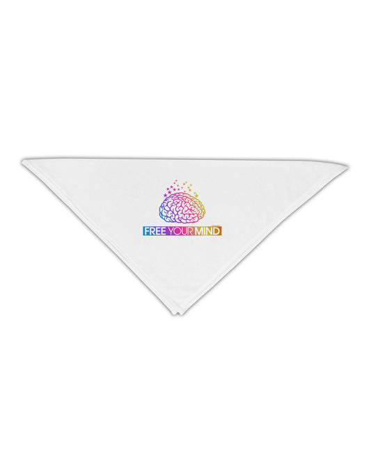 Free Your Mind Adult 19&#x22; Square Bandana-Square Bandanas-TooLoud-White-One-Size-Adult-Davson Sales